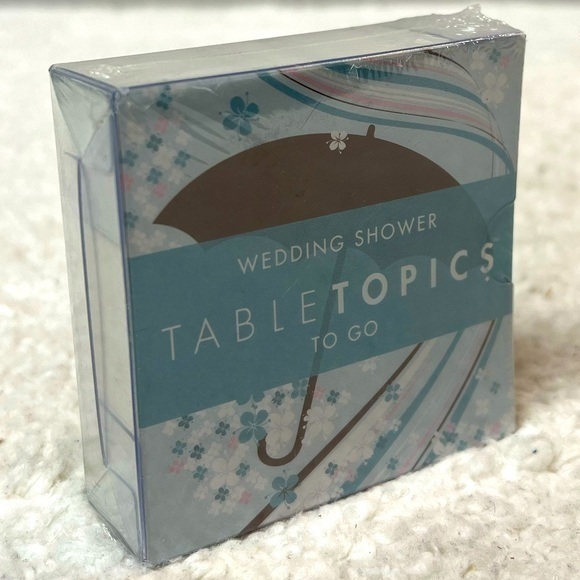 Table Topics To Go "Wedding Shower" Questions Card Deck Game - Picture 1 of 6